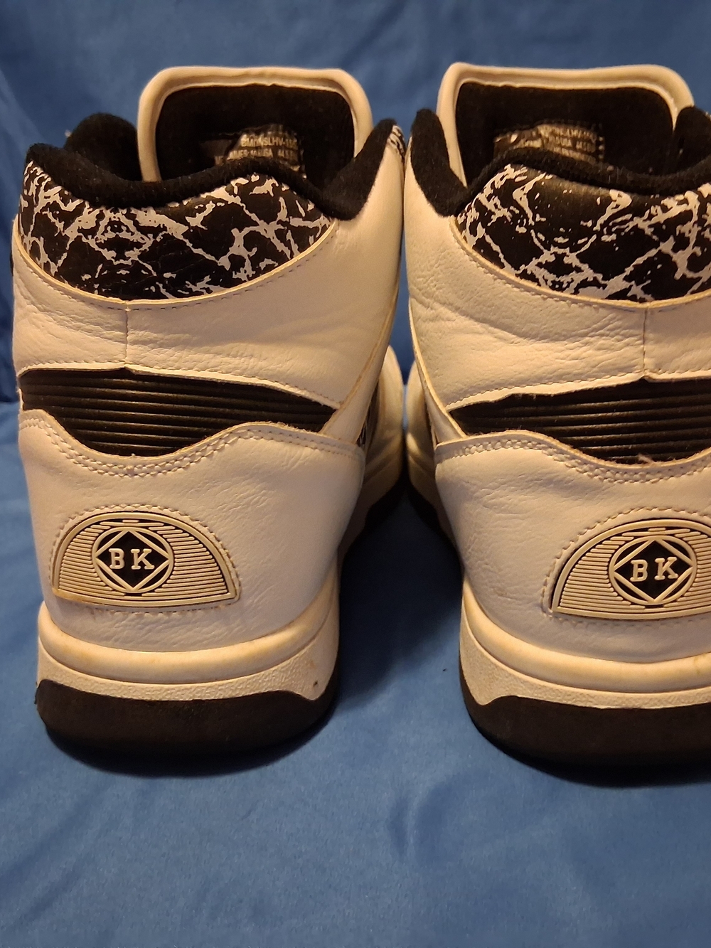 Vintage British Knights Mens Black/White High Top Sneakers Mens Size 10.5 - Picture 3 of 5